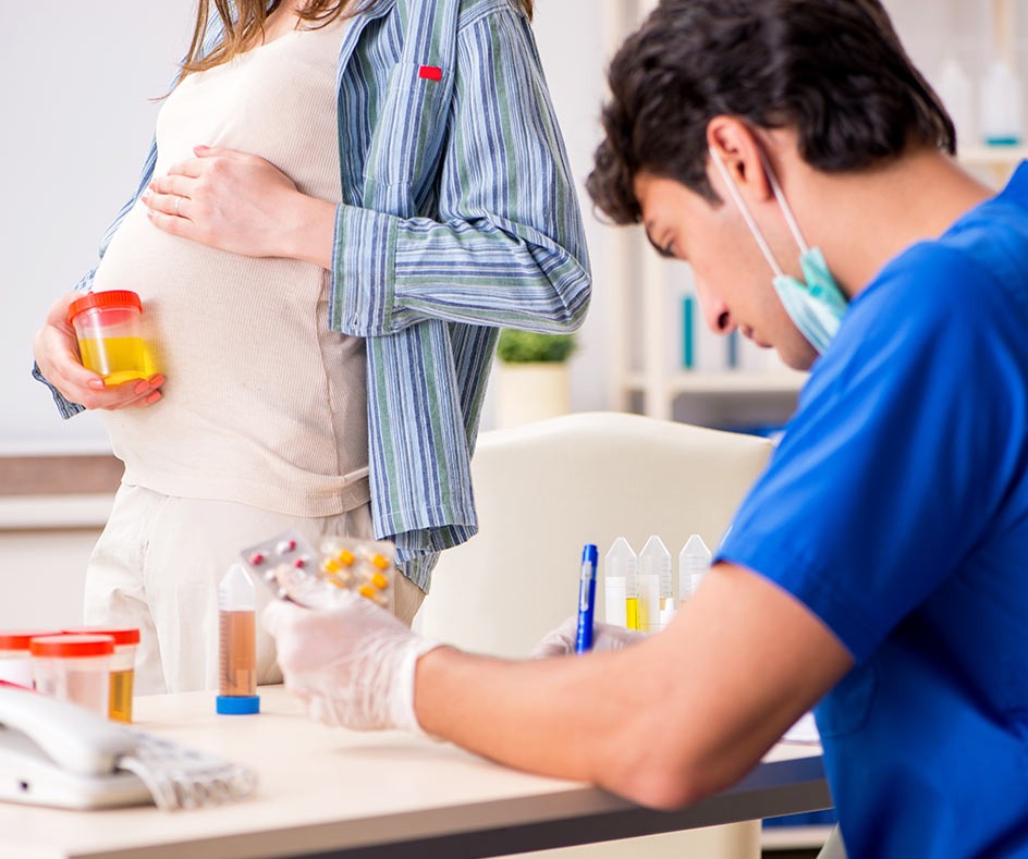 Urine pregnancy test